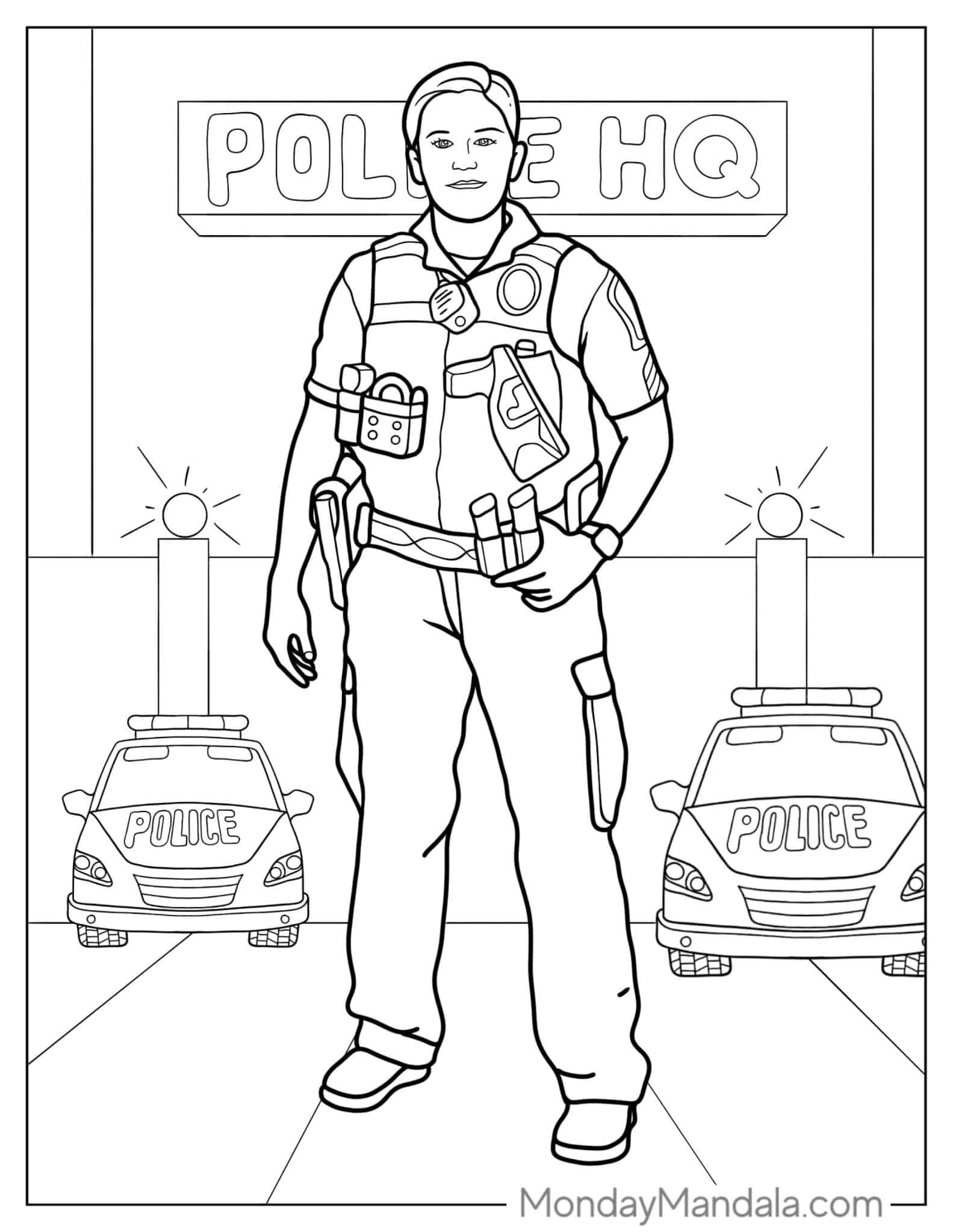 48 Police Coloring Pages Free PDF Printables 48 Police Coloring Pages Free PDF Printables