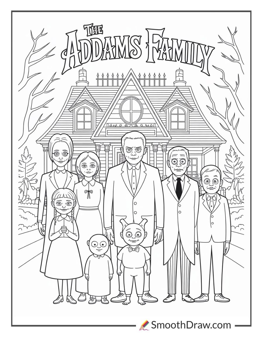 49 Family Coloring Pages Smooth Draw