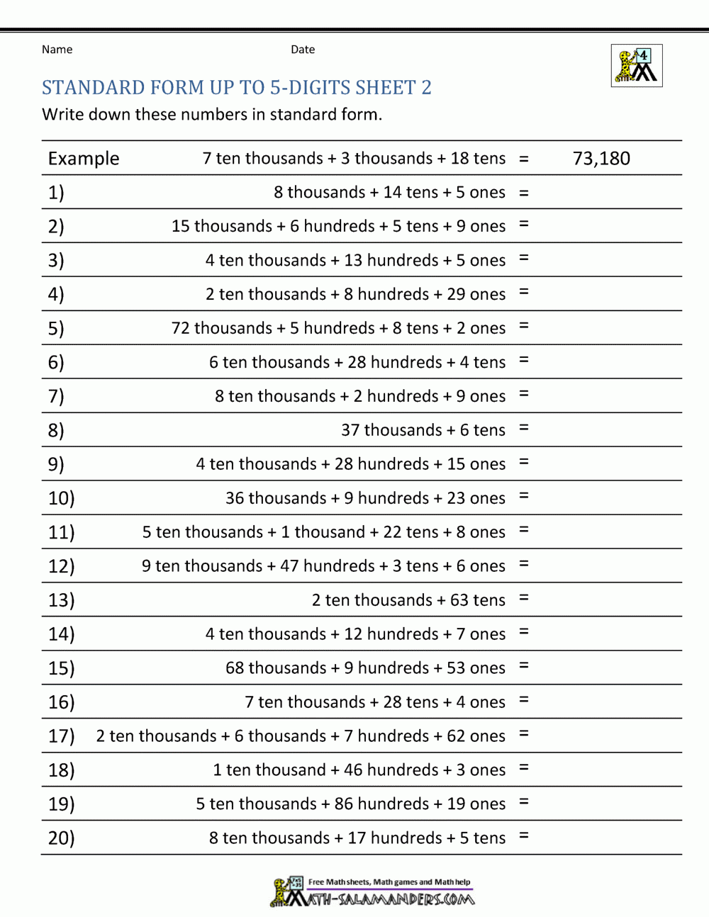 place value worksheets 4th grade place value worksheets 4th grade