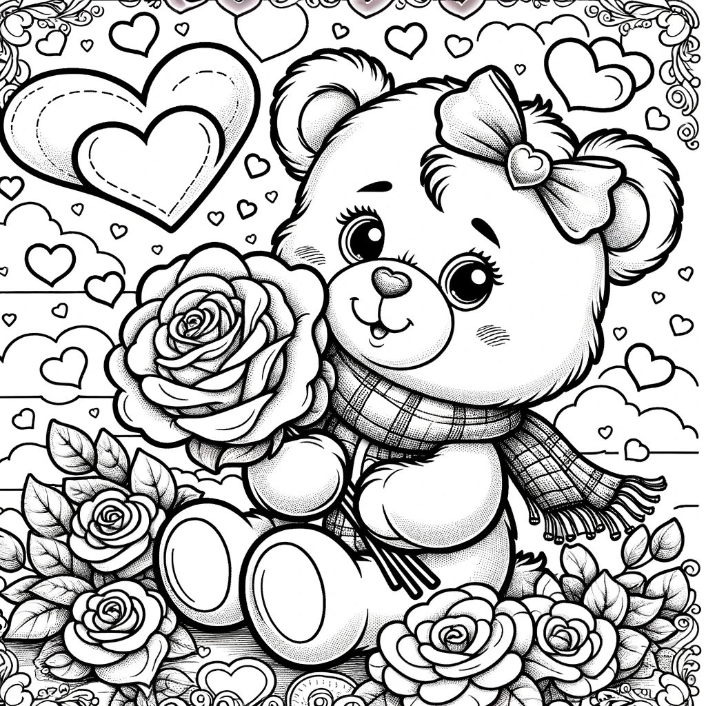 5 Valentines Day Coloring Pages 5 Cute Love Coloring Pages Cute Kids 