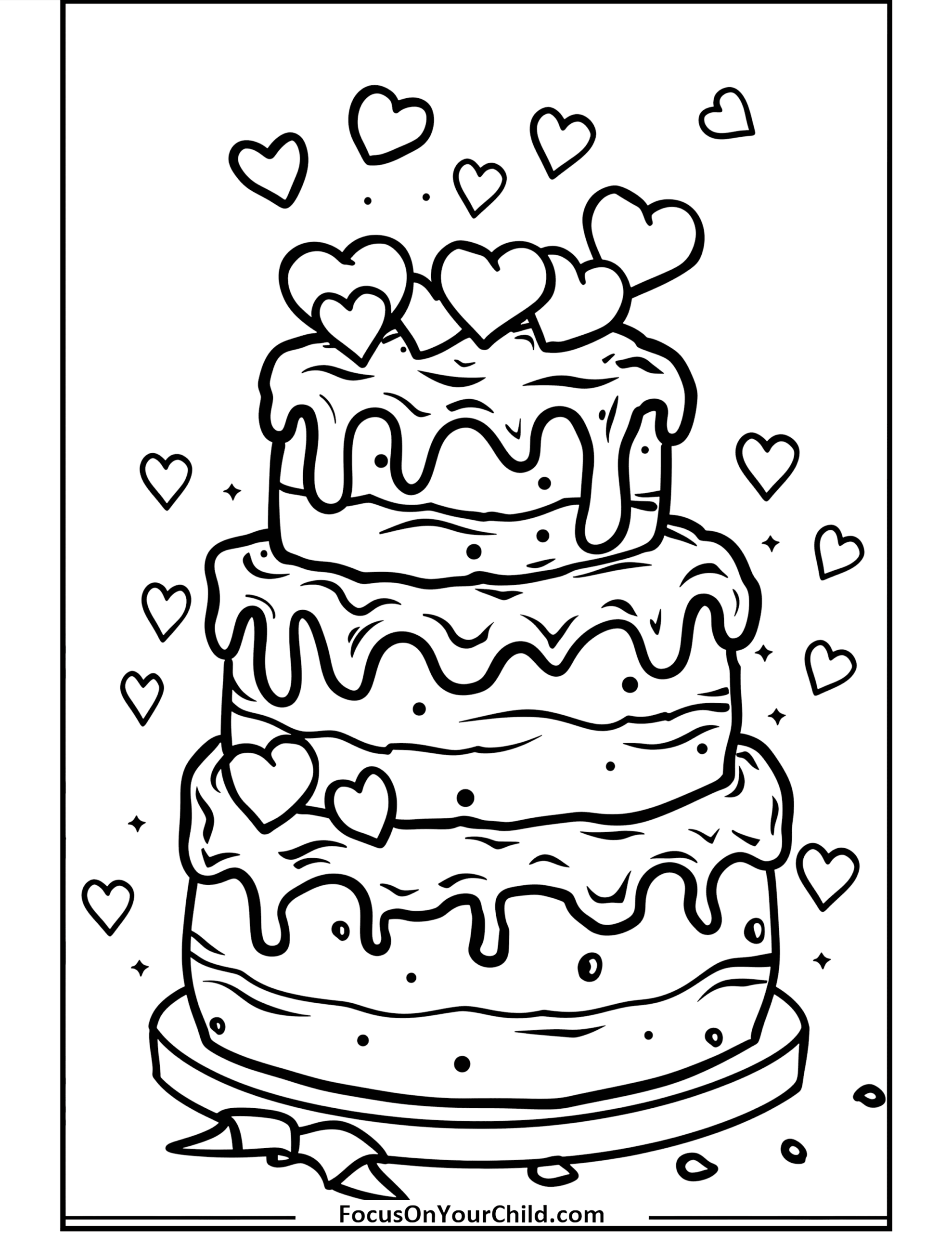 cake coloring pages cake coloring pages