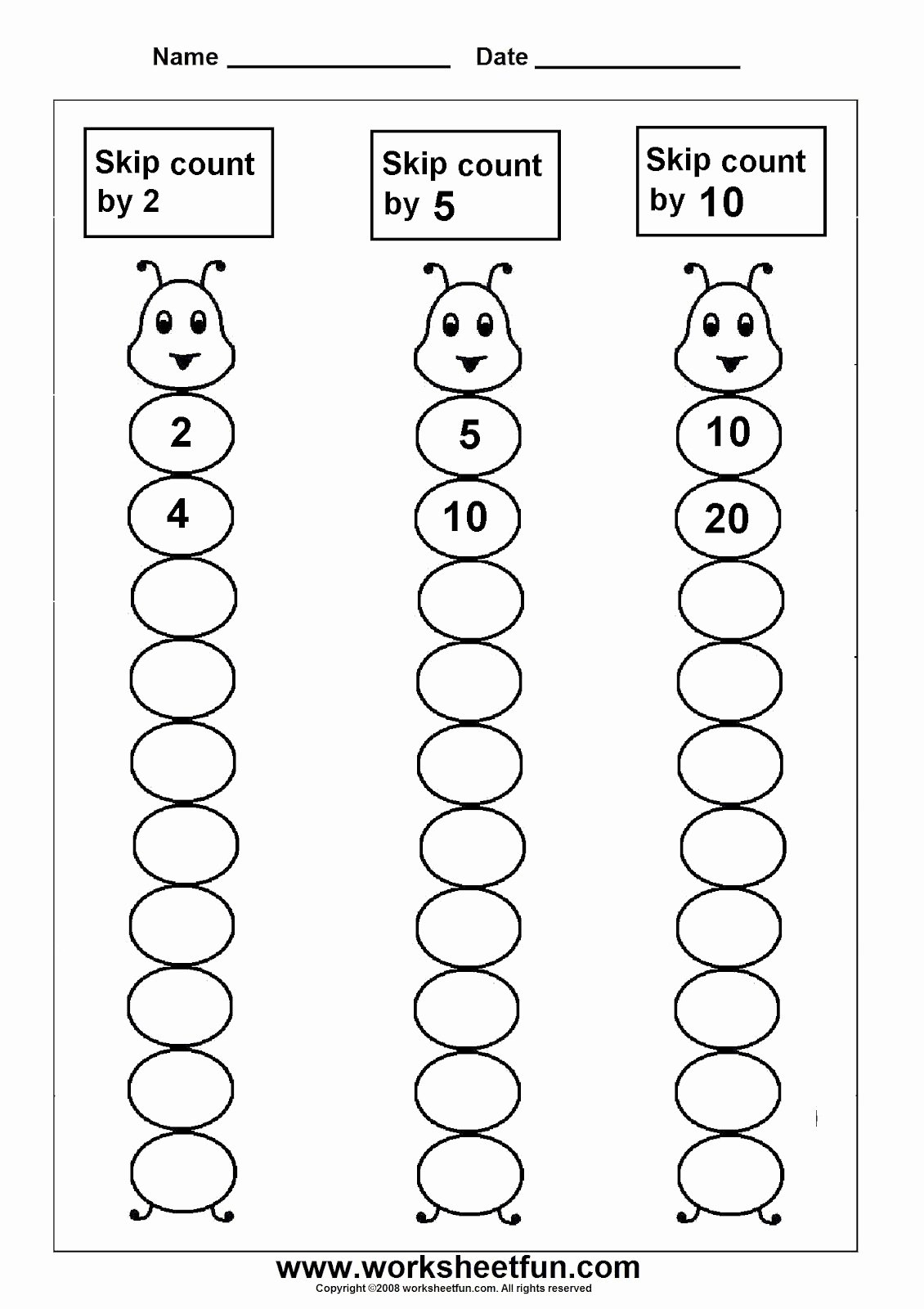 50 Counting By 5s Worksheet Chessmuseum Template Library