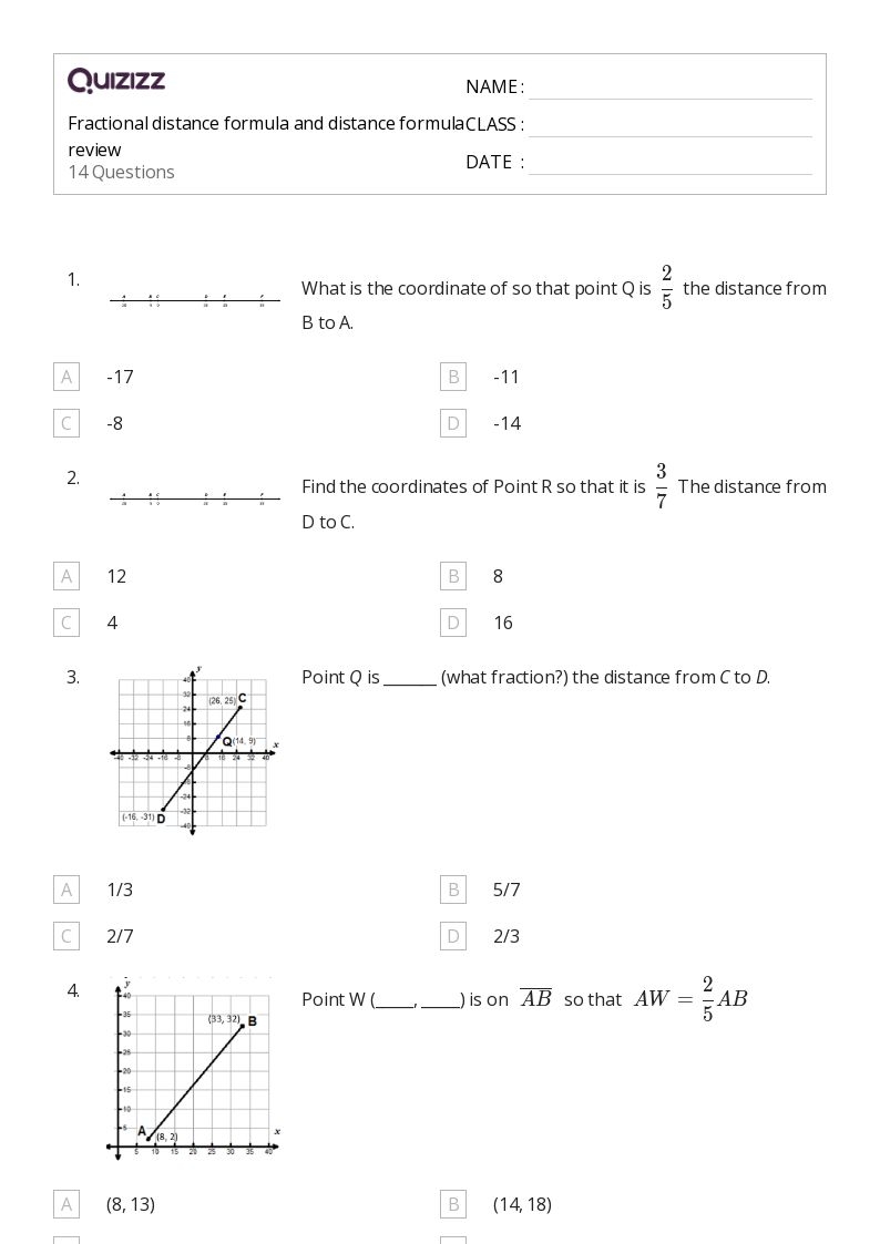 50 Distance Formula Worksheets On Quizizz Free Printable 50 Distance Formula Worksheets On Quizizz Free Printable
