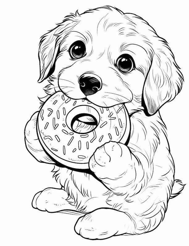 50 Dog Coloring Pages For Kids And Adults Our Mindful Life
