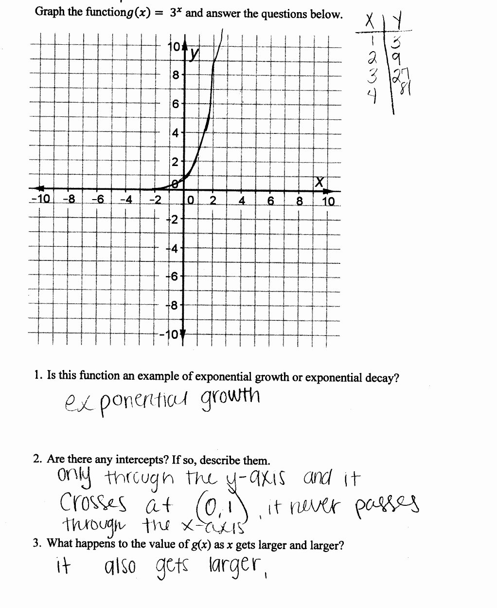 50 Exponential Functions Worksheet Answers 50 Exponential Functions Worksheet Answers