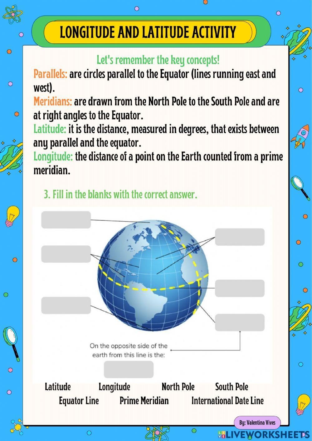 50 Latitude And Longitude Worksheets For 3rd Class On Quizizz 