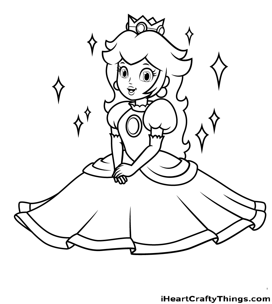 50 Princess Peach Coloring Pages ColoringPagesOnly