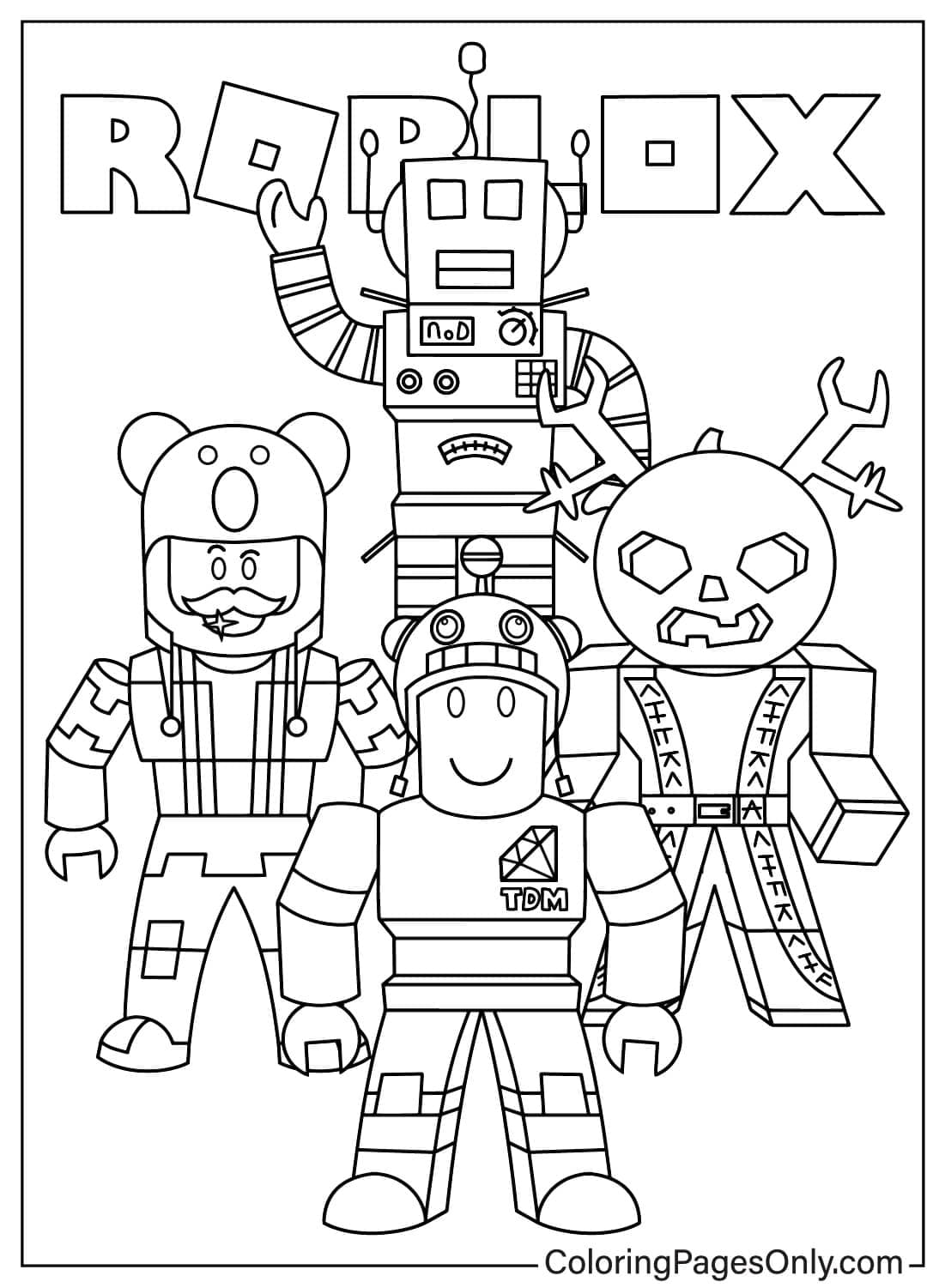50 Roblox Coloring Pages Free Printable PDF Online Coloring