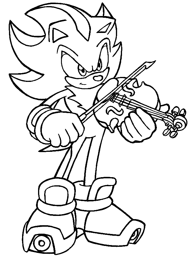 50 Shadow The Hedgehog Coloring Pages Free Printable PDF Online 