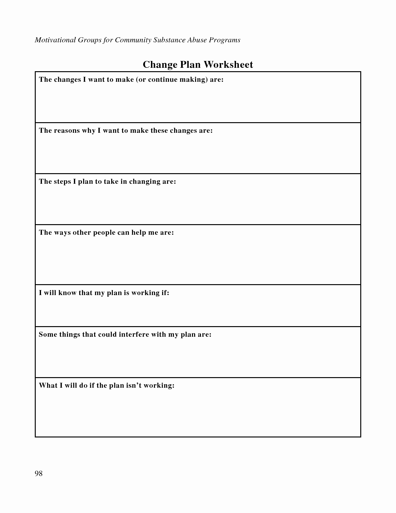 50 Stages Of Change Worksheet Chessmuseum Template Library