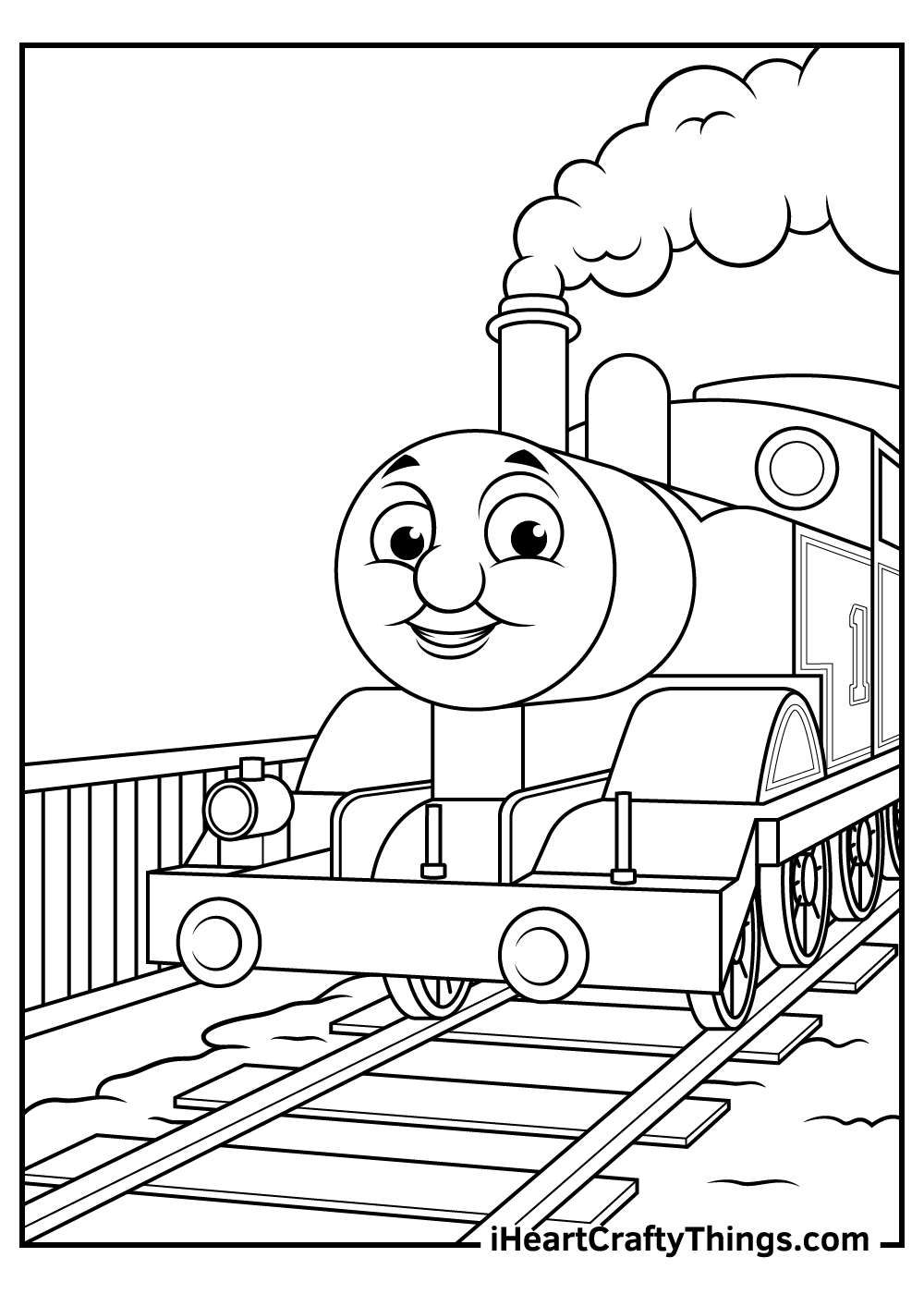 thomas the train coloring pages