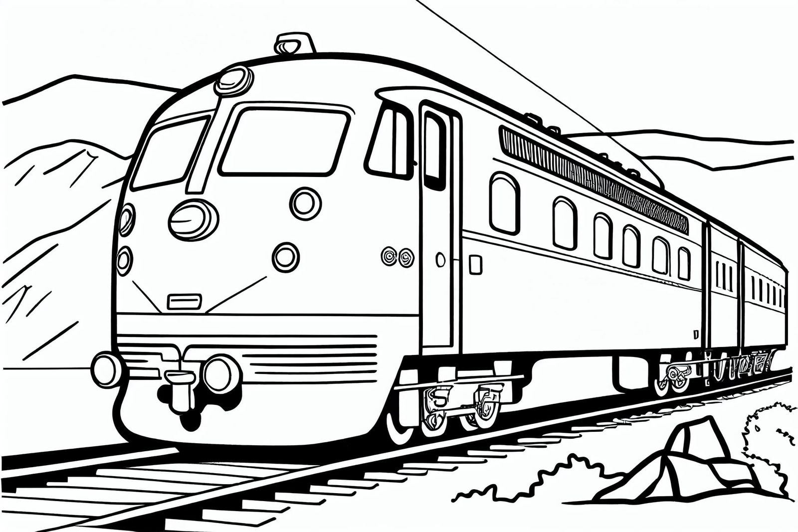  50 Train Coloring Pages Free Printable Images Eggradients