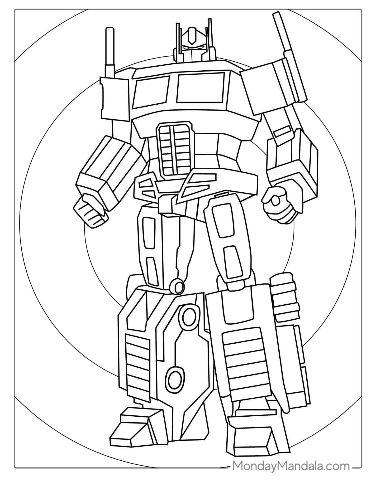 50 Transformers Coloring Pages Free PDF Printables 