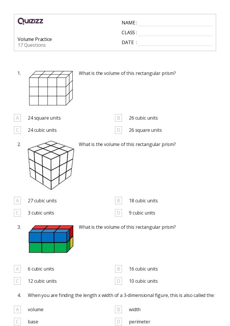 50 Volume Worksheets For 5th Class On Quizizz Free Printable 50 Volume Worksheets For 5th Class On Quizizz Free Printable