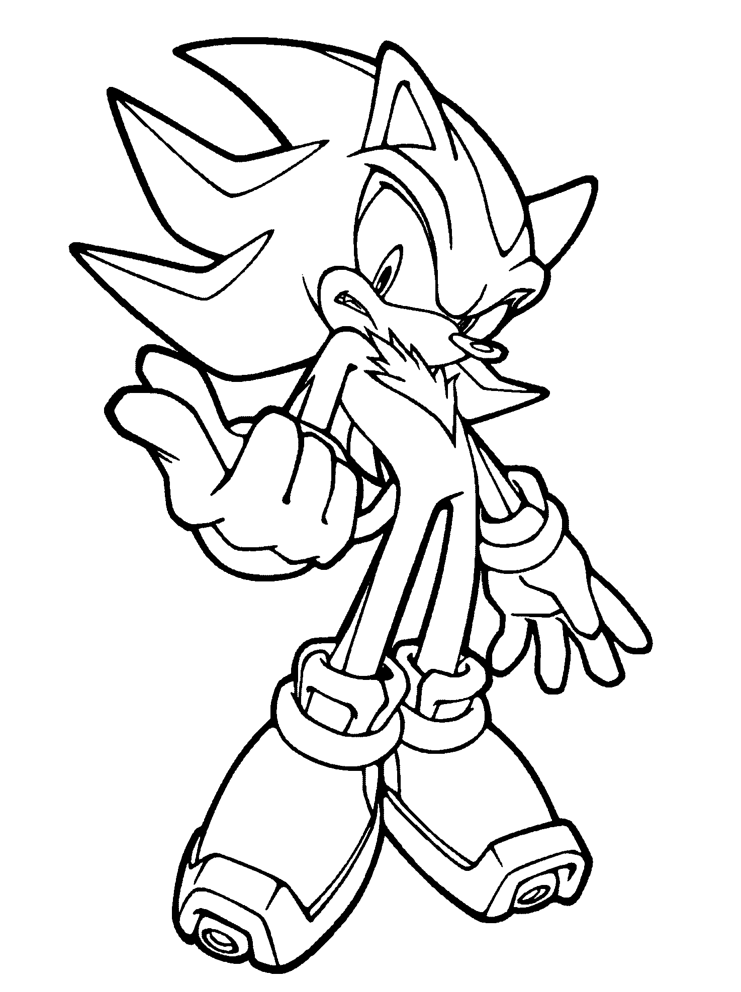 52 Free Shadow The Hedgehog Coloring Pages