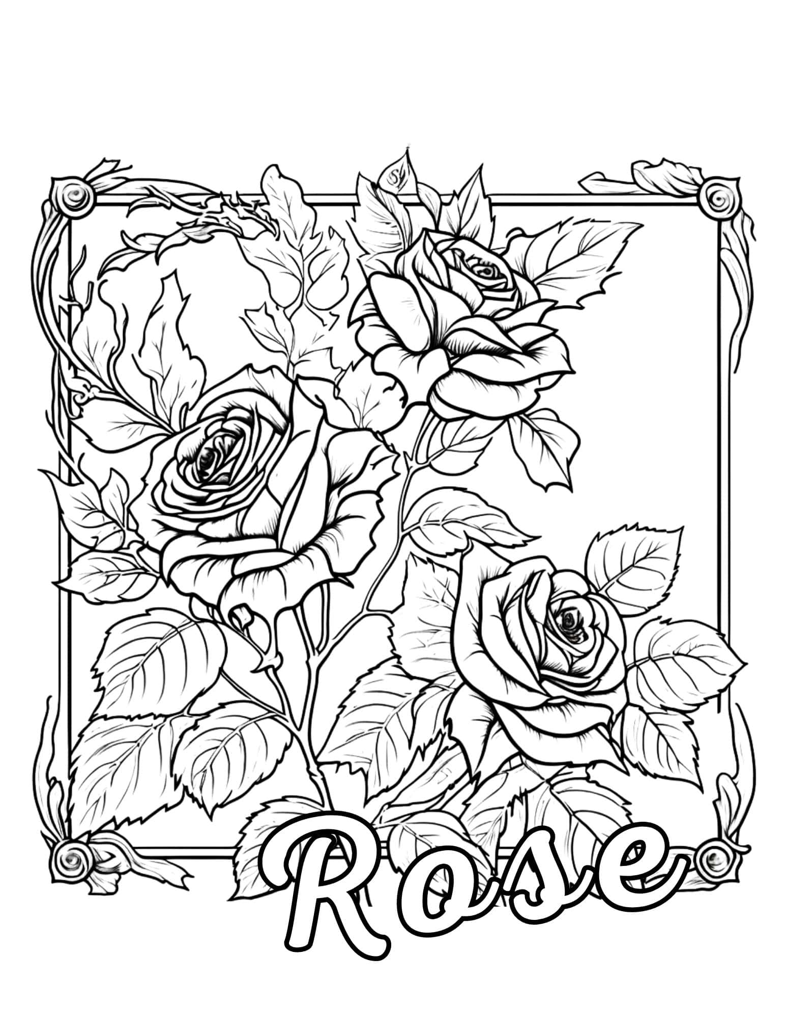 54 Stunning Flower Coloring Pages For Kids And Adults