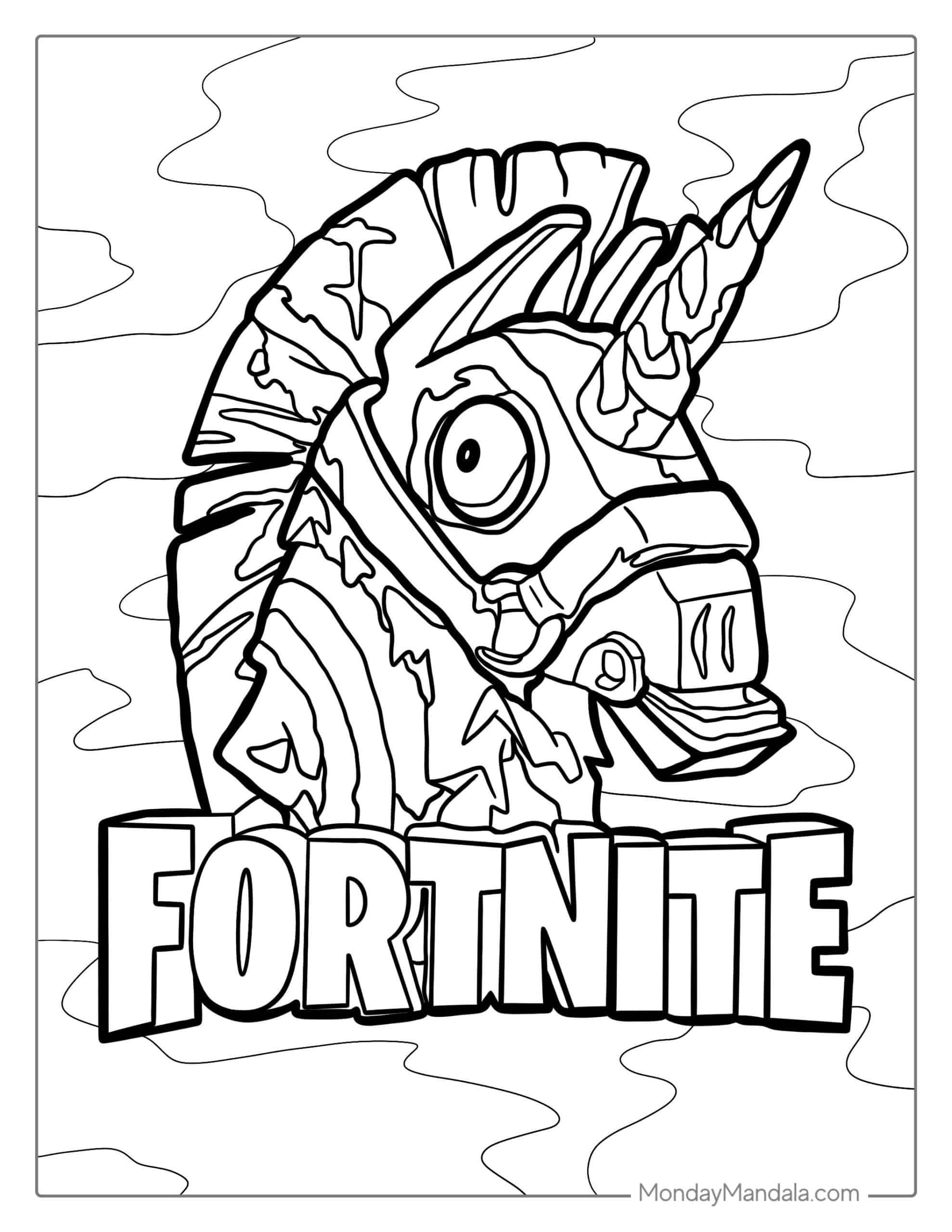 fortnite coloring pages