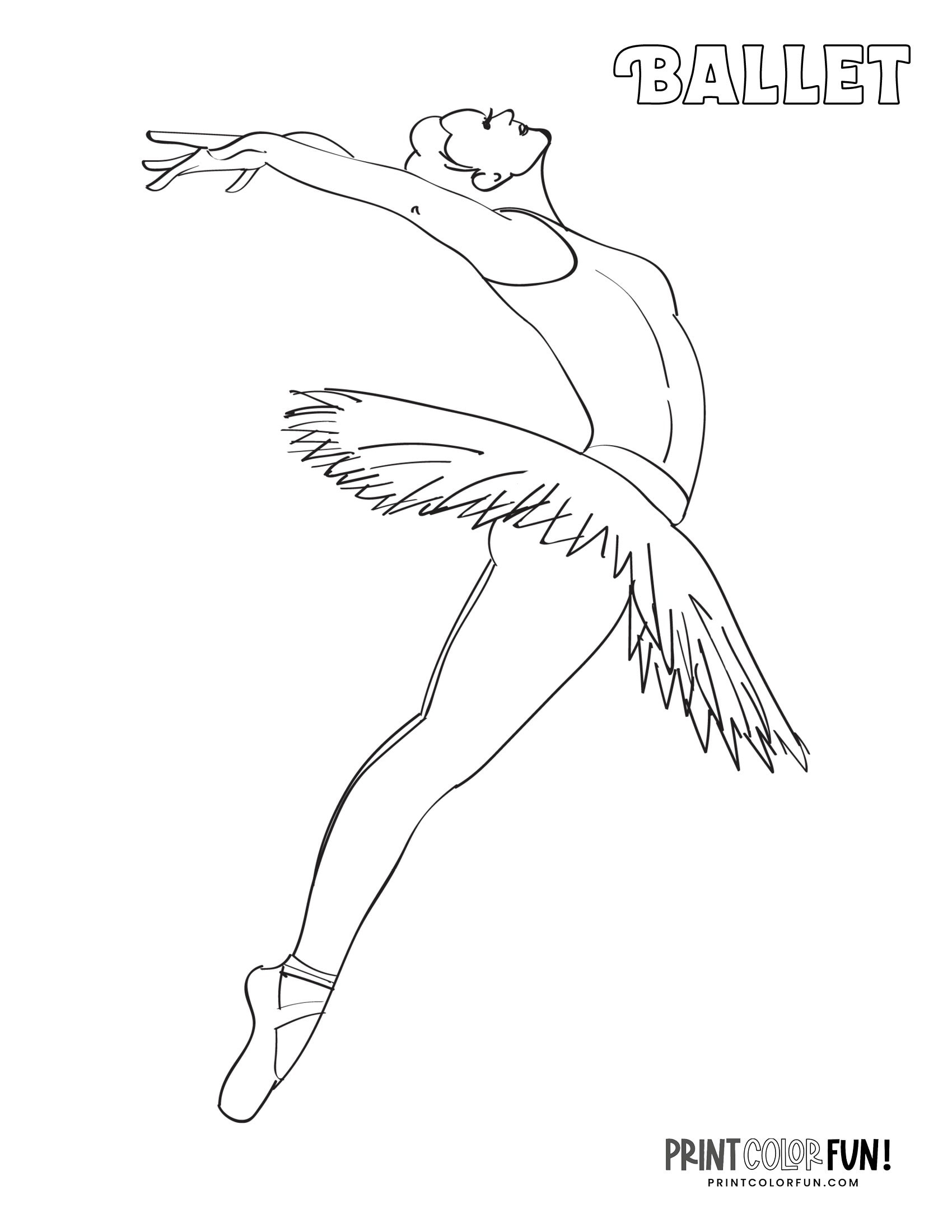 ballet coloring pages