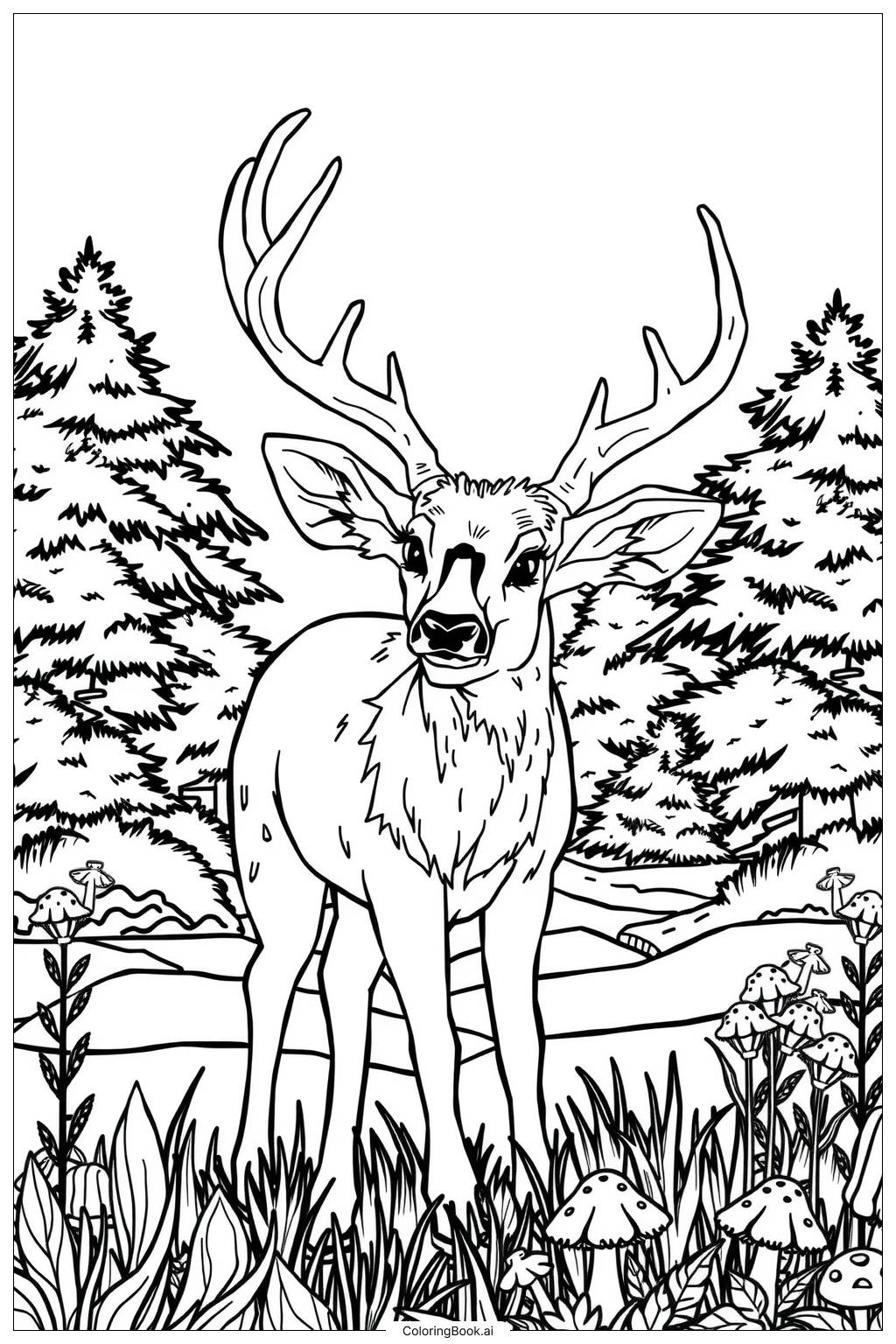 60 Deer Coloring Pages Free PDF PNG Printables 60 Deer Coloring Pages Free PDF PNG Printables