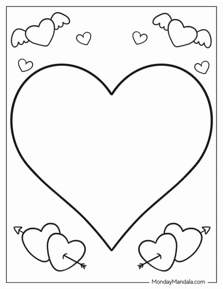 heart coloring pages heart coloring pages