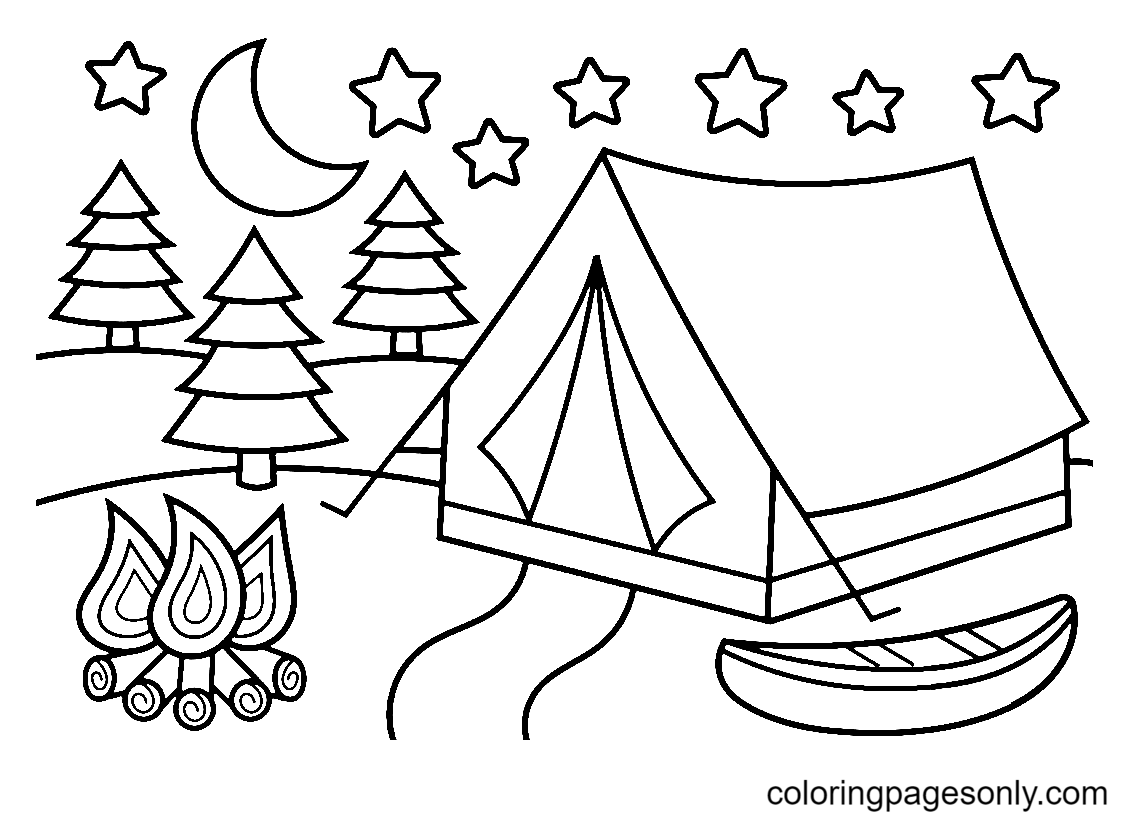 61 Camping Coloring Pages ColoringPagesOnly 61 Camping Coloring Pages ColoringPagesOnly