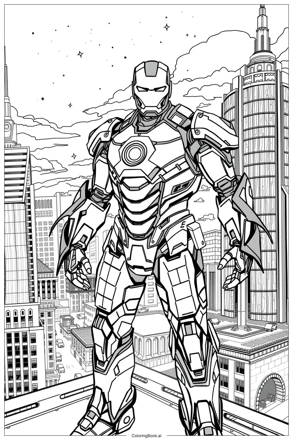 61 Iron Man Coloring Pages Free PDF PNG Printables 
