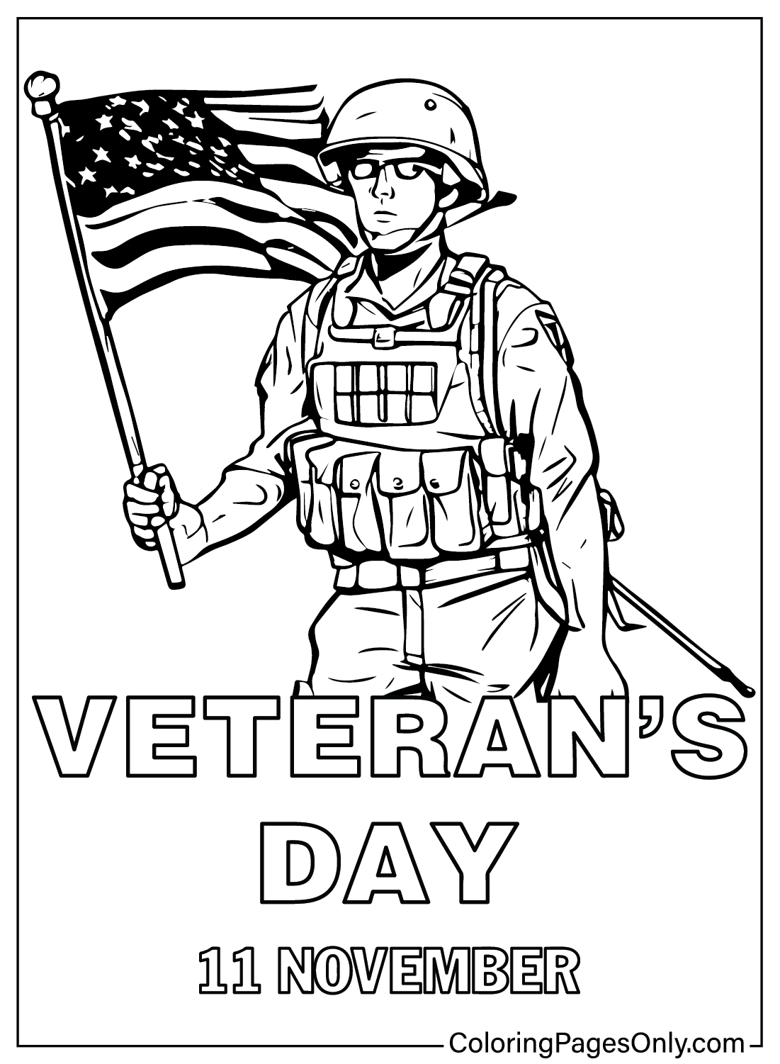 63 Veterans Day Coloring Pages ColoringPagesOnly