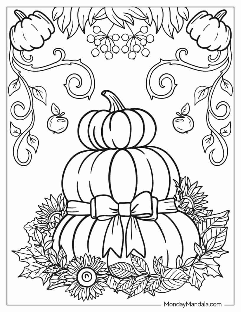 fall color pages fall color pages