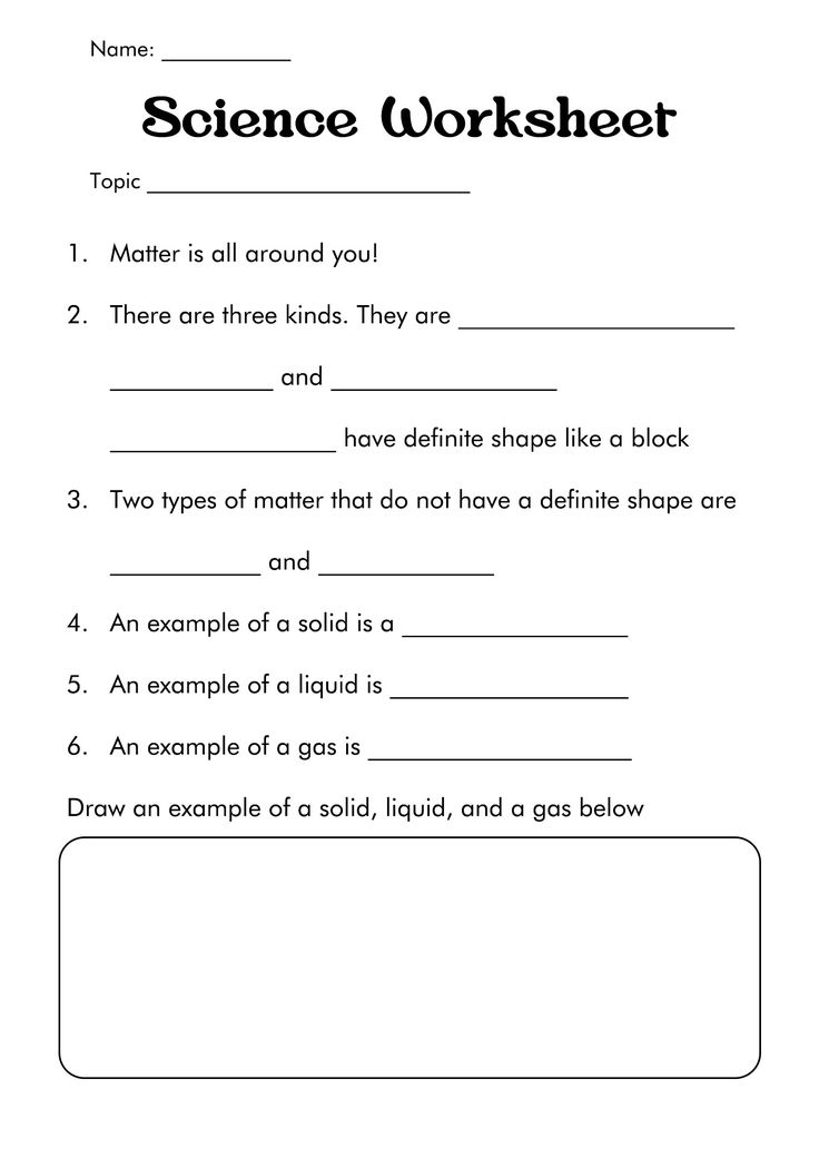 6th Grade Science Printable Worksheets Science Worksheets Third 