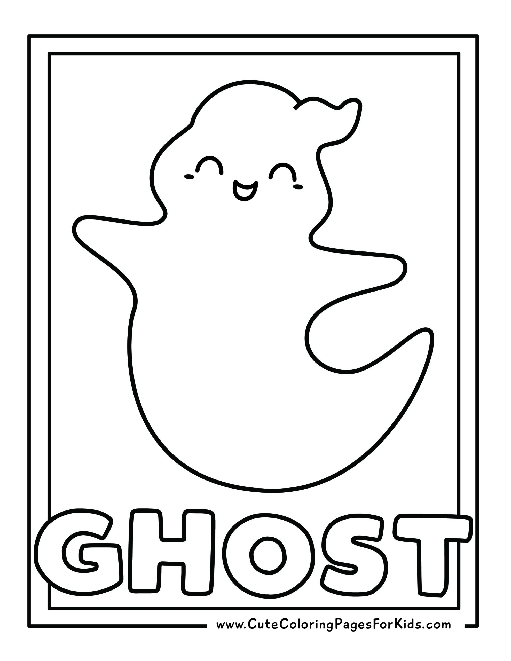 7 Cute Ghost Coloring Pages Free Printable PDFs Cute Coloring Pages 
