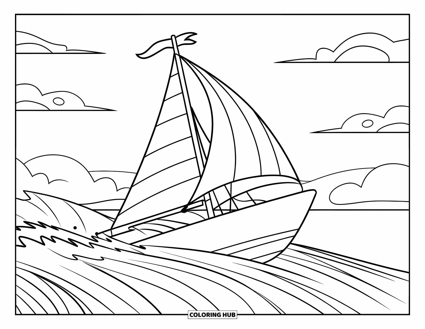 70 Boat Coloring Pages For Kids Adults Free Printable PDFs 