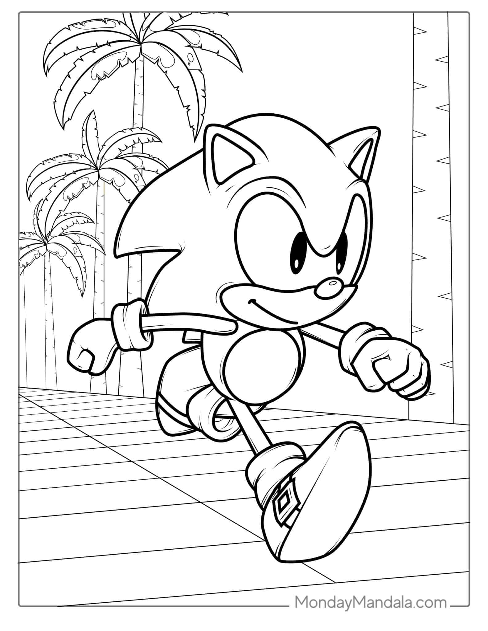 sonic coloring pages free sonic coloring pages free
