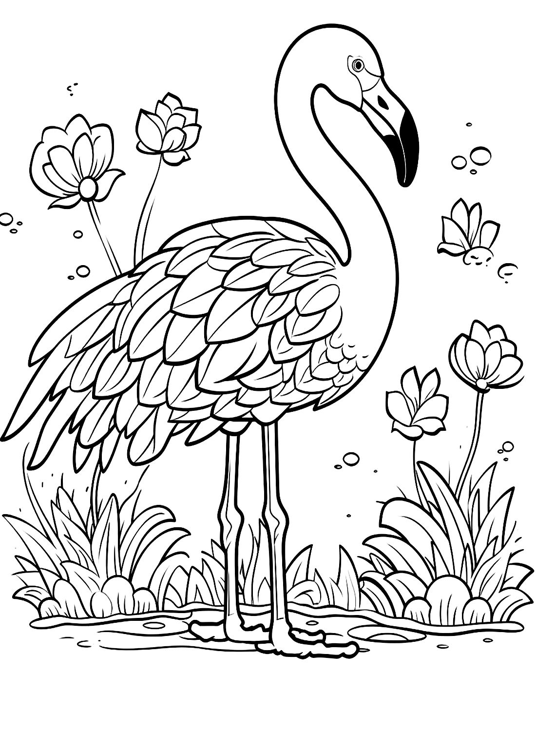 75 Flamingo Coloring Pages ColoringPagesOnly 75 Flamingo Coloring Pages ColoringPagesOnly