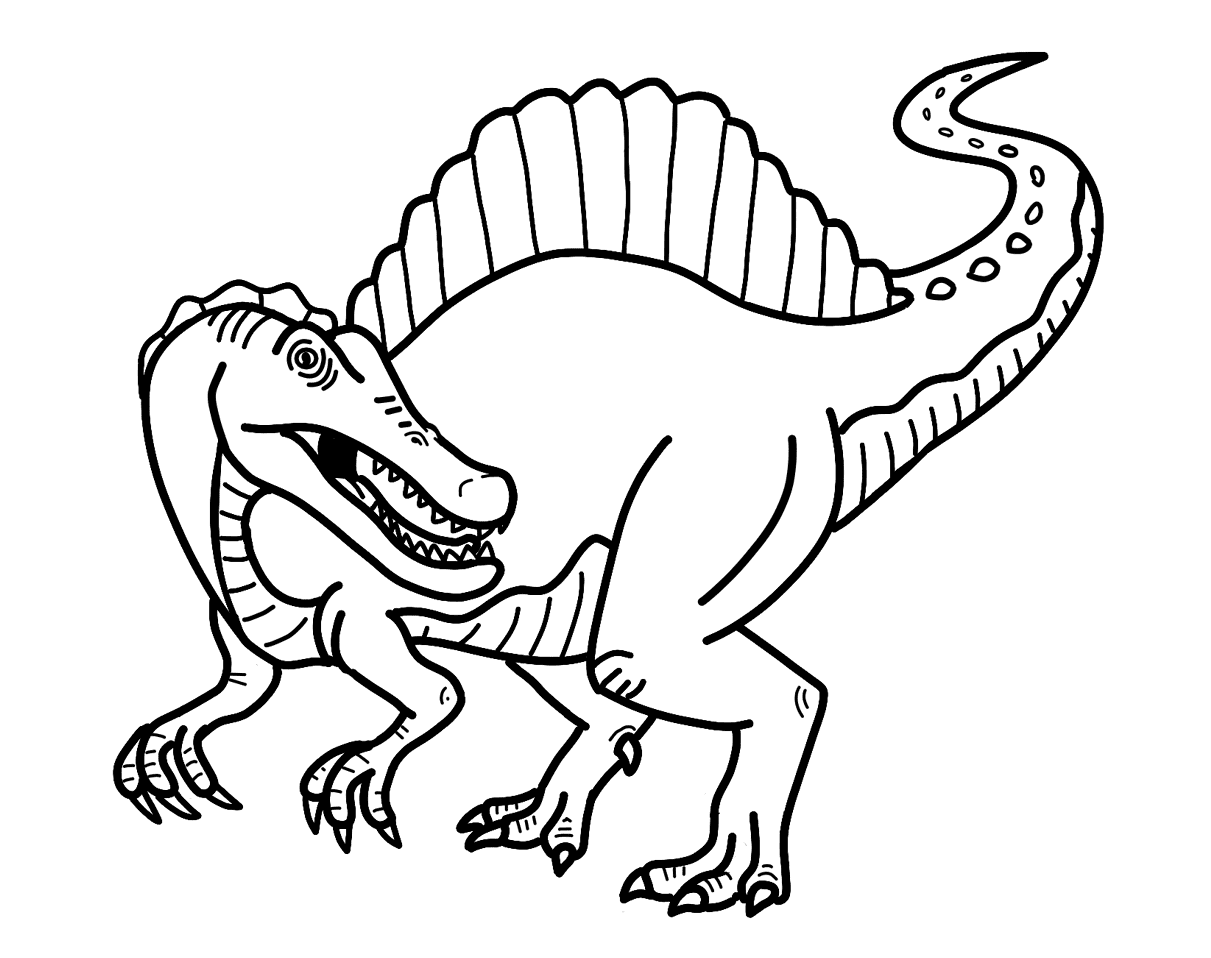 spinosaurus coloring page