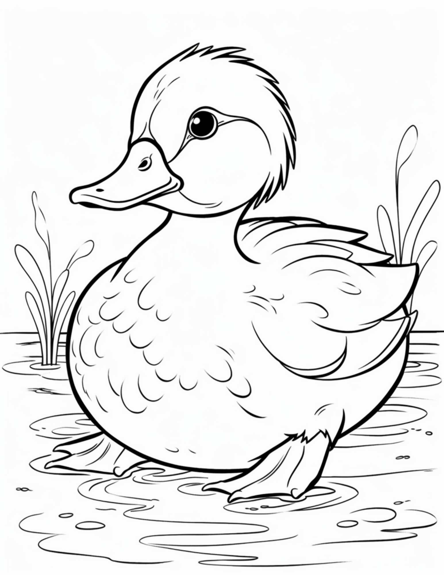8 Adorable Free Duck Coloring Pages For Creative Fun