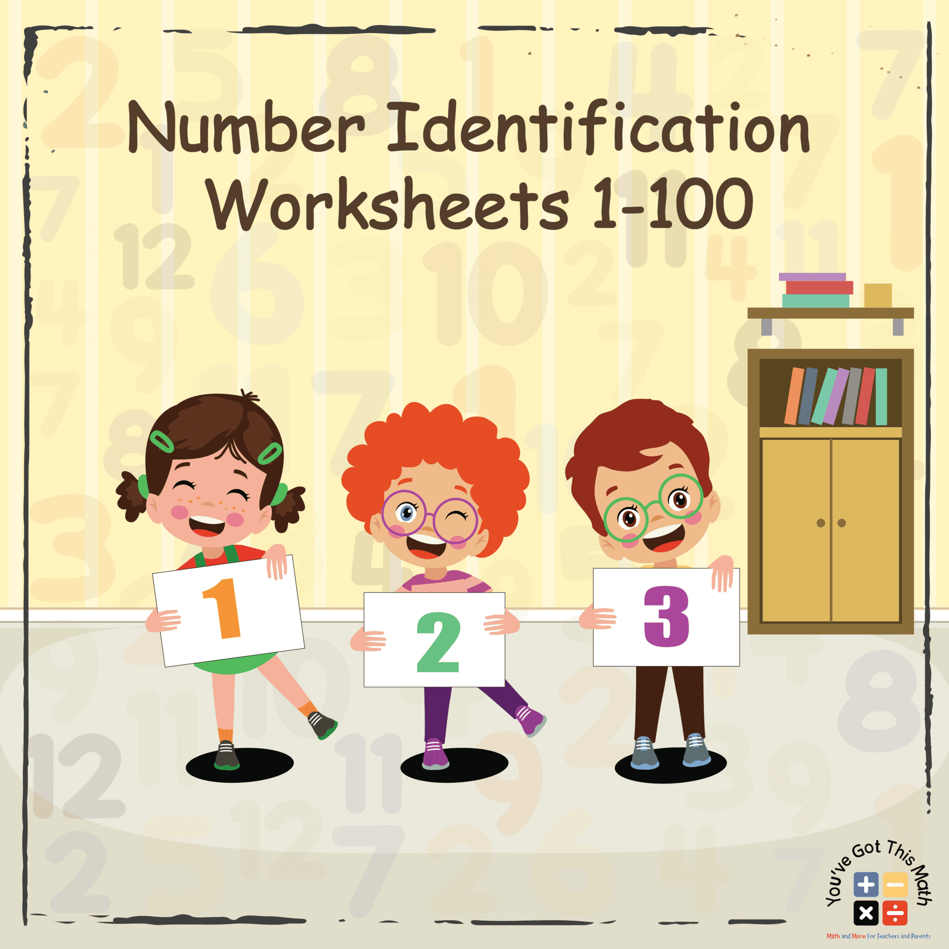 8 Free Number Identification Worksheets 1 100