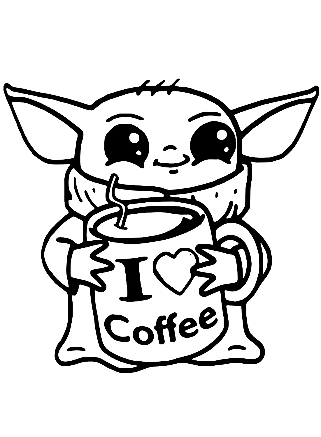80 Baby Yoda Coloring Pages ColoringPagesOnly