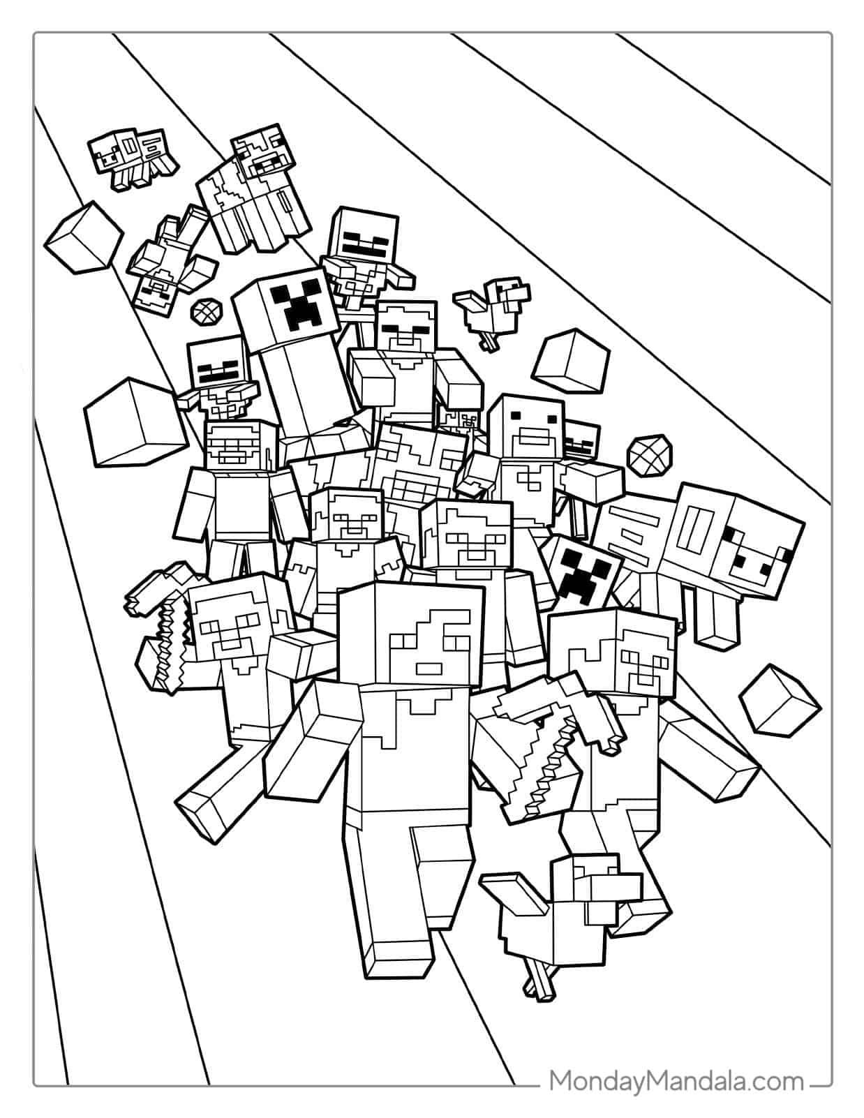 80 Minecraft Coloring Pages Free Pdf Printables Artofit