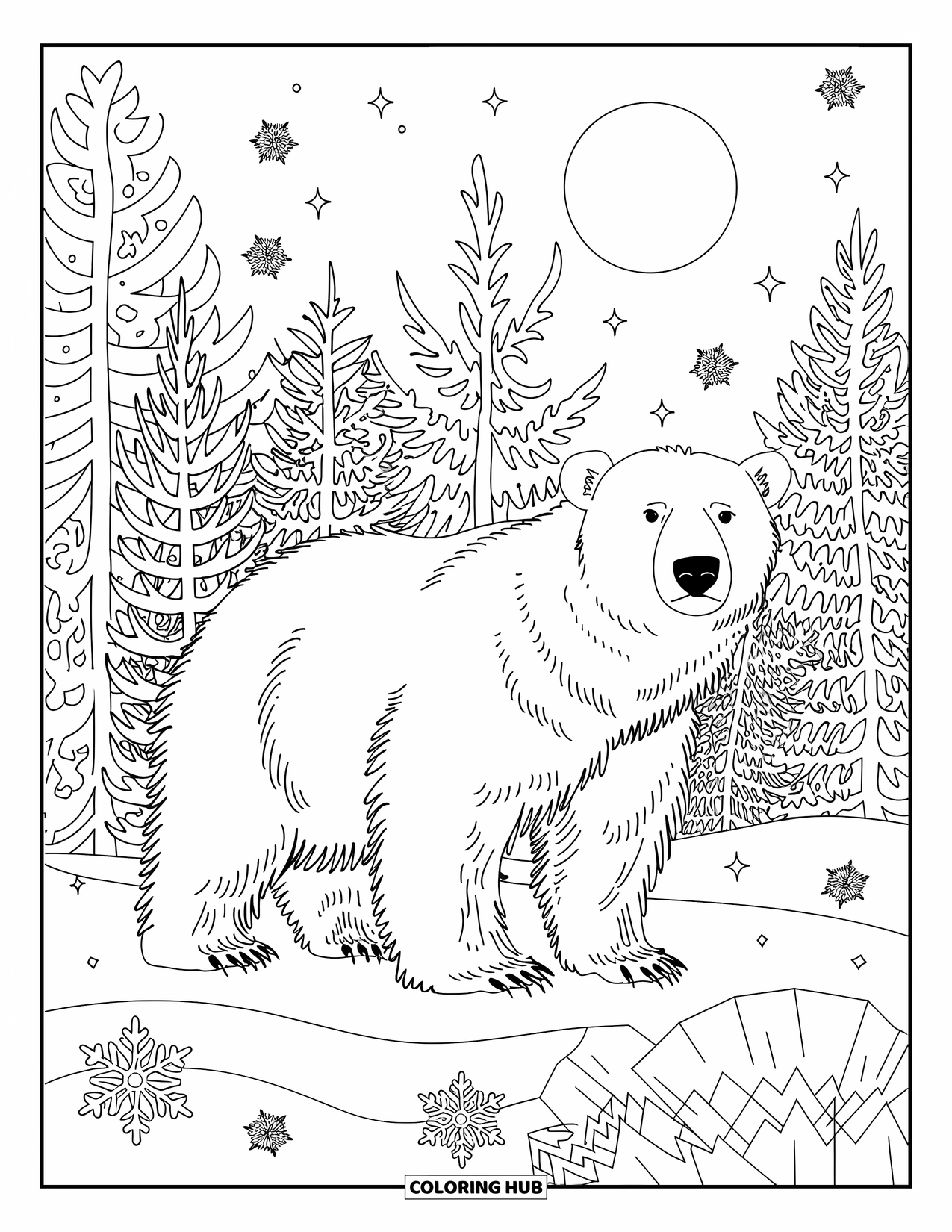 polar bear coloring pages polar bear coloring pages