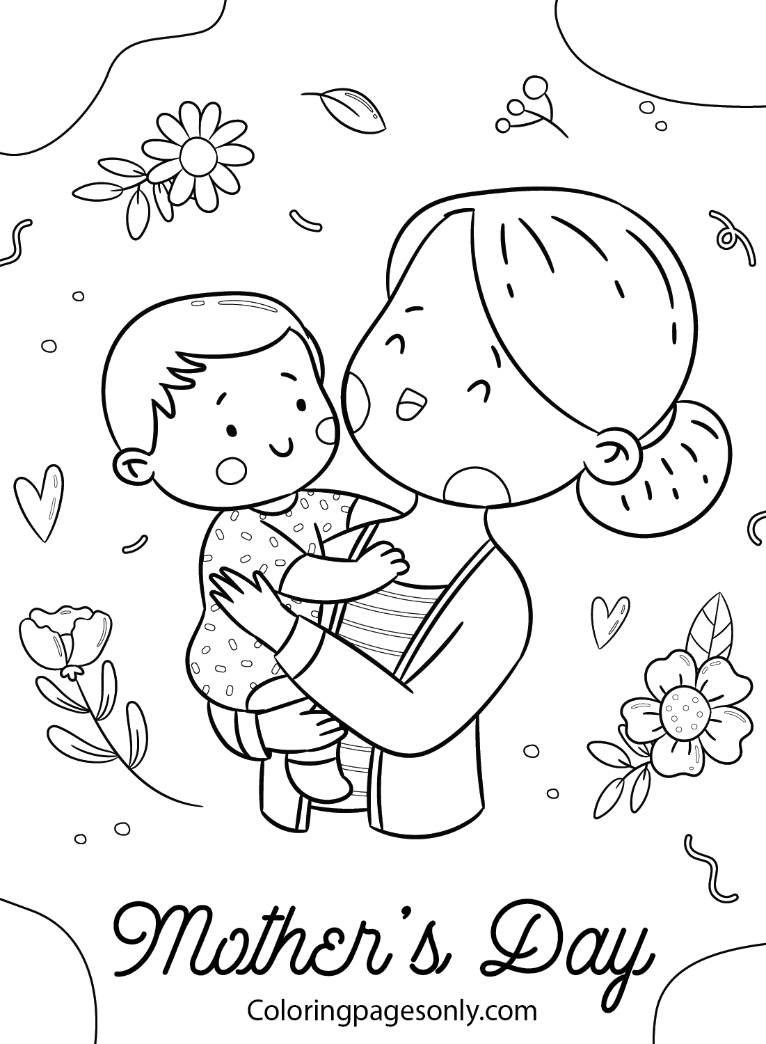 87 Mother 39 s Day Coloring Pages ColoringPagesOnly