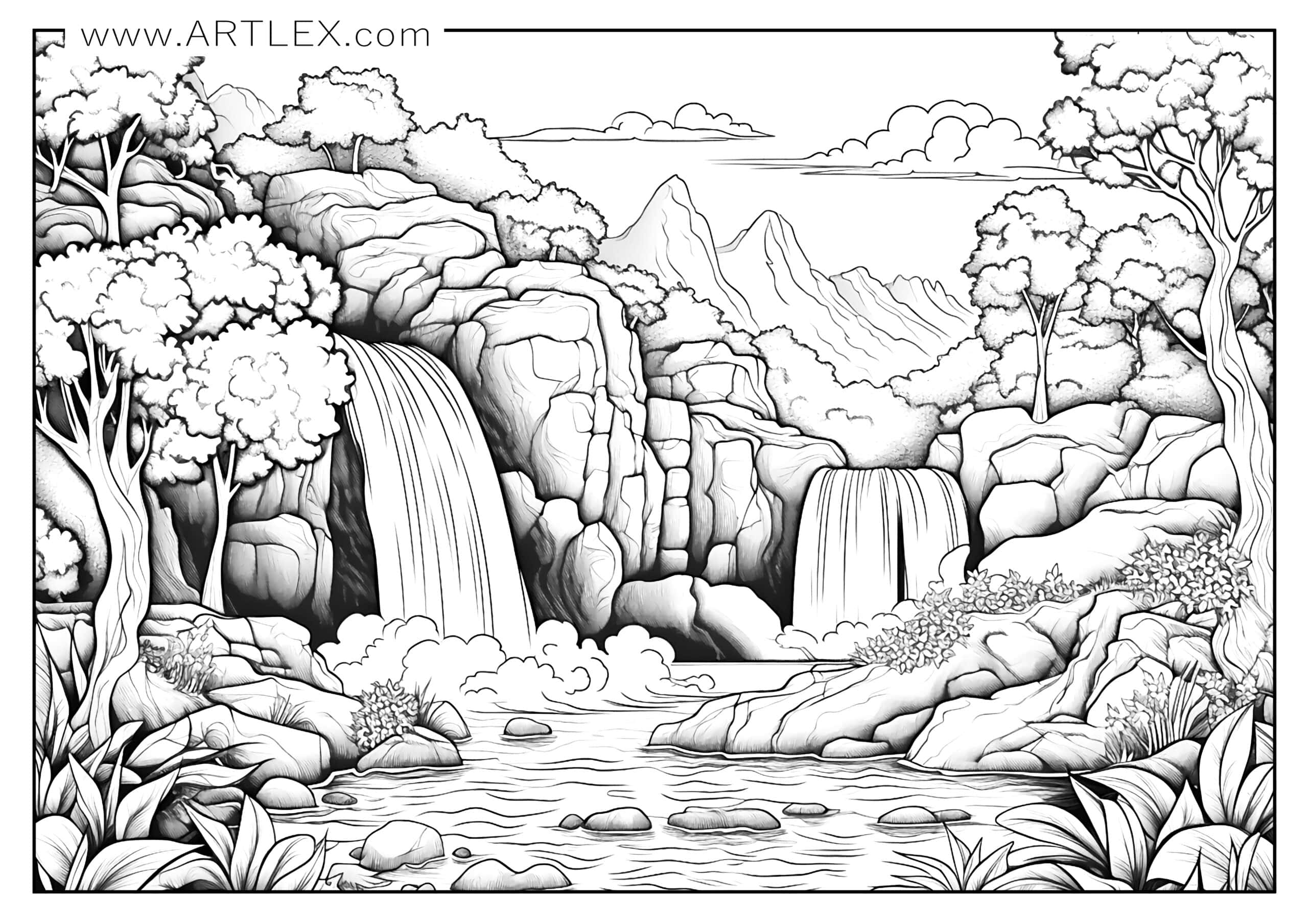 9 Of The Best Landscape Coloring Pages Free Printable Artlex