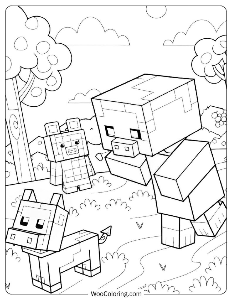 minecraft color pages minecraft color pages