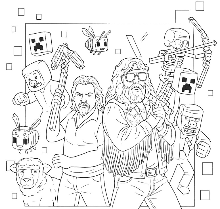 A Minecraft Movie Coloring Pages Free To Print