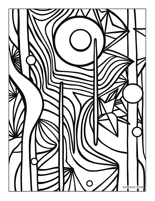 Abstract Art Coloring Pages Printable Shinzoo Abstract Art Coloring Pages Printable Shinzoo