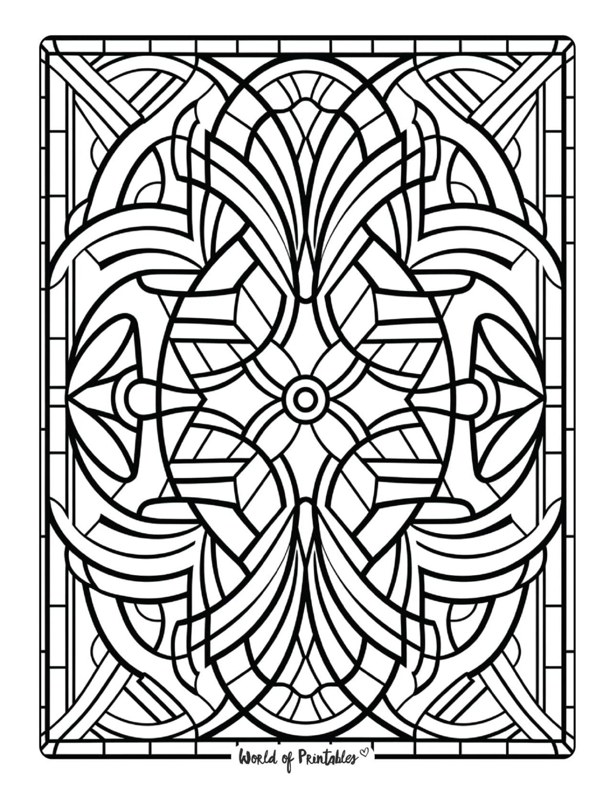 Abstract Coloring Pages World Of Printables