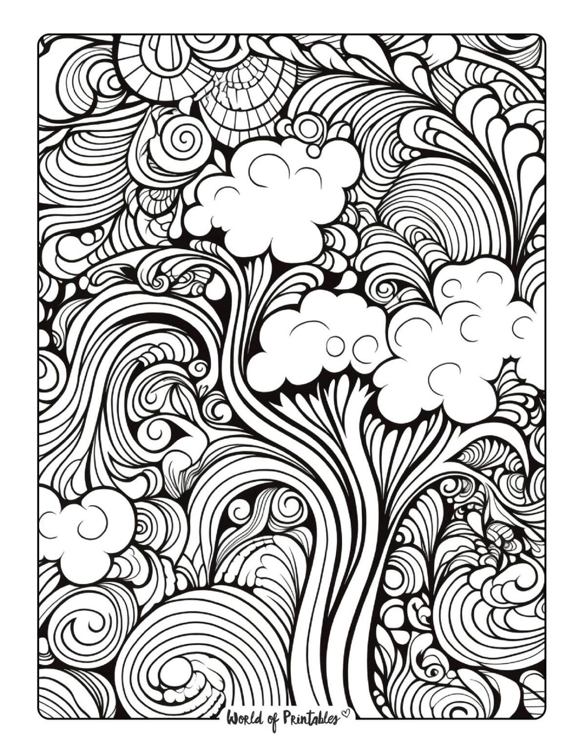Abstract Coloring Pages World Of Printables