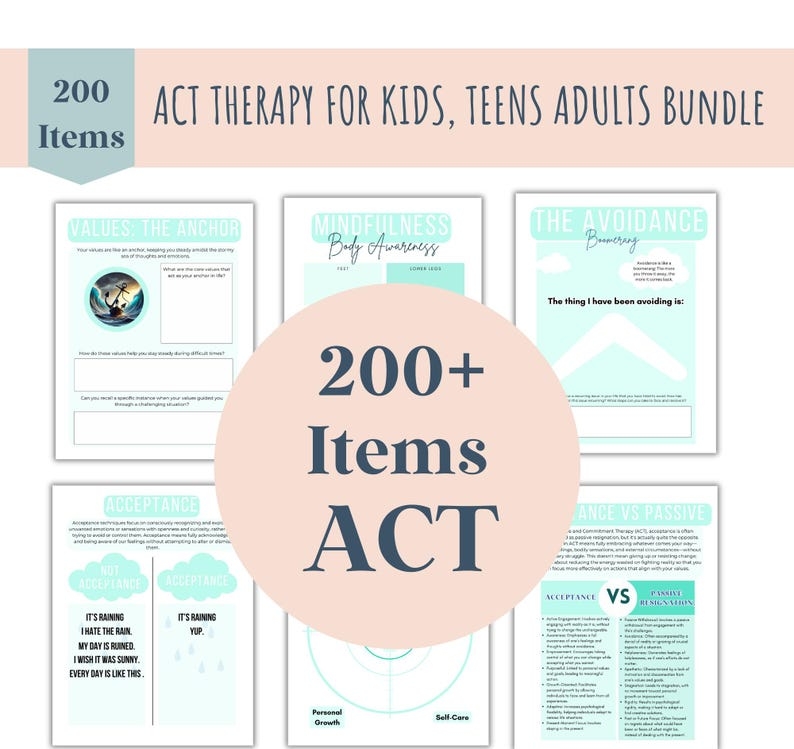 act therapy worksheets