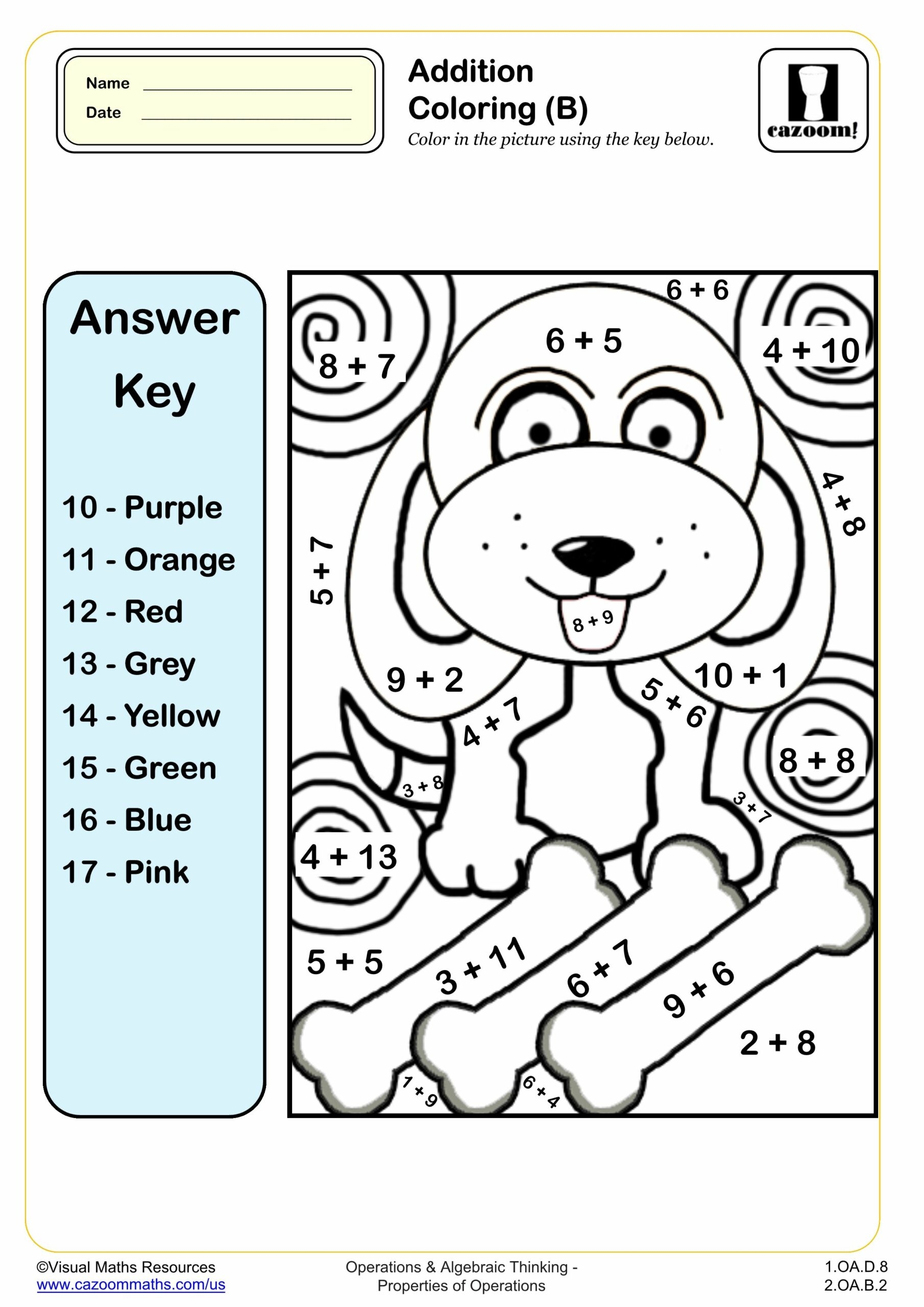Adding And Coloring Worksheets Acicabuja Adding And Coloring Worksheets Acicabuja