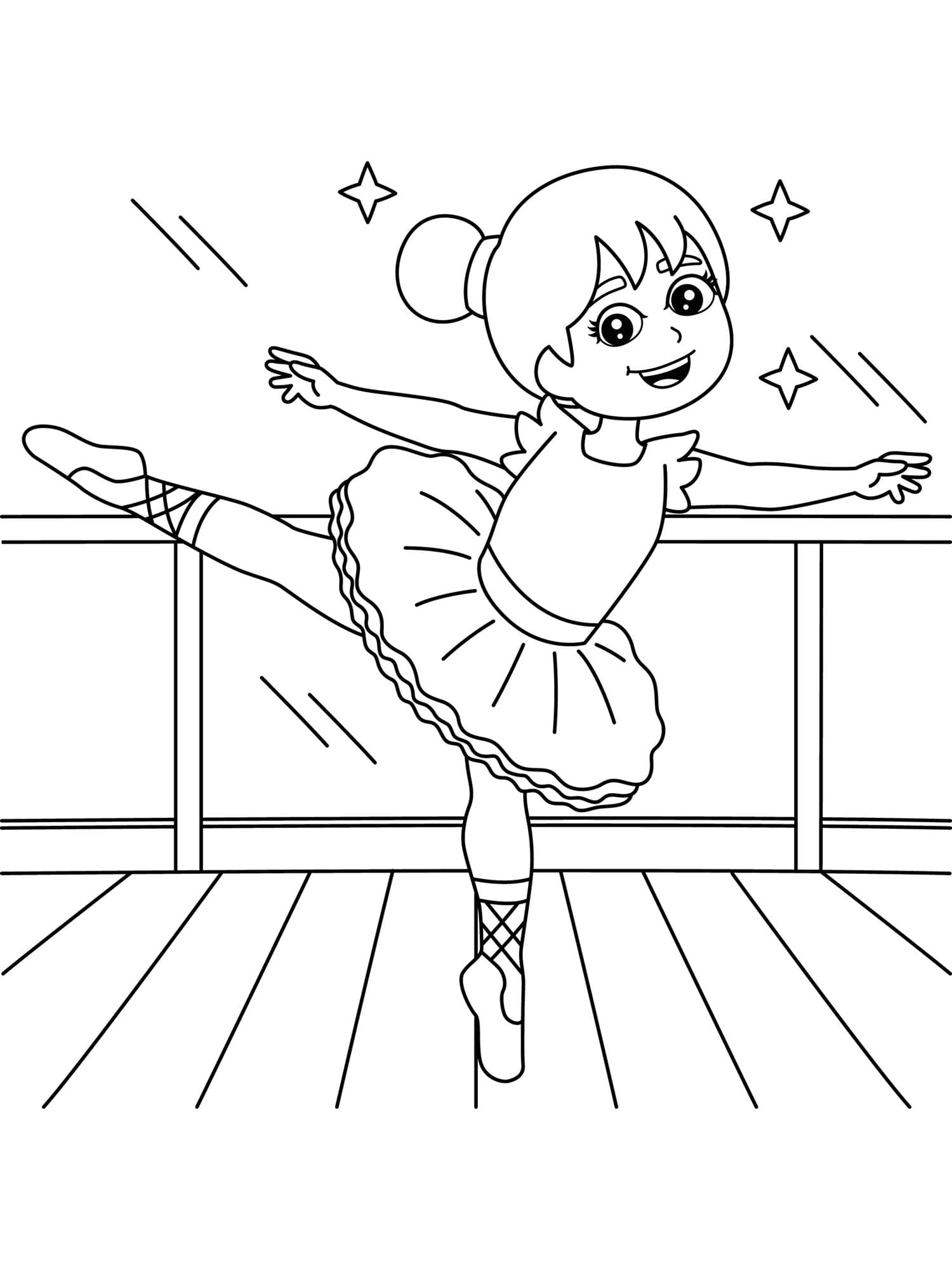 Adorable Ballet Dancer Coloring Page Download Print Or Color Online 