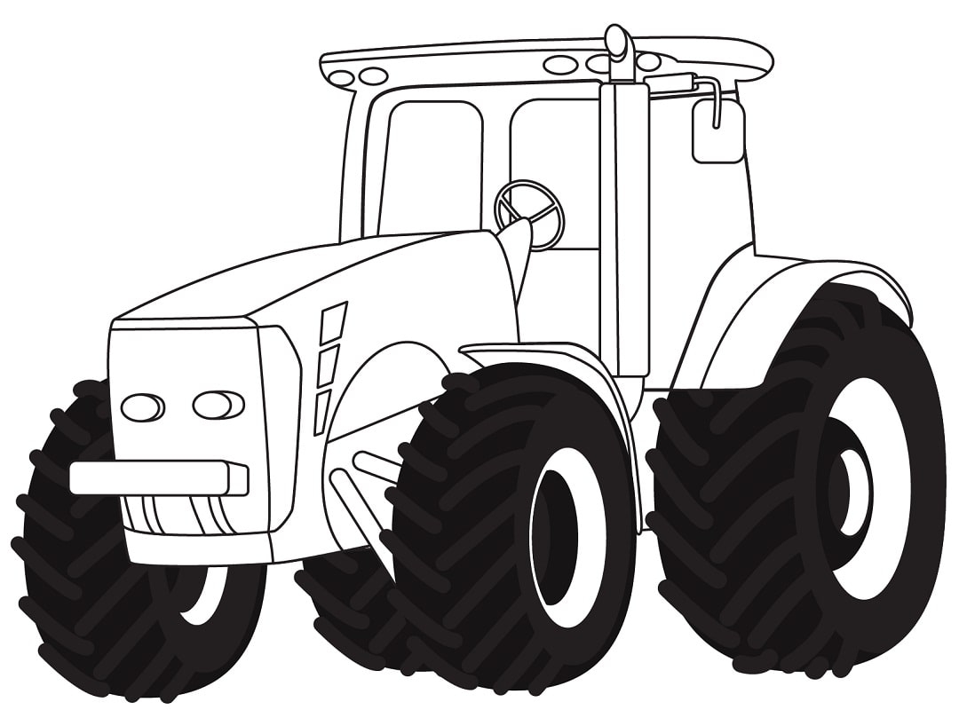 Agriculture Tractor Coloring Page Free Printable Coloring Pages For Kids